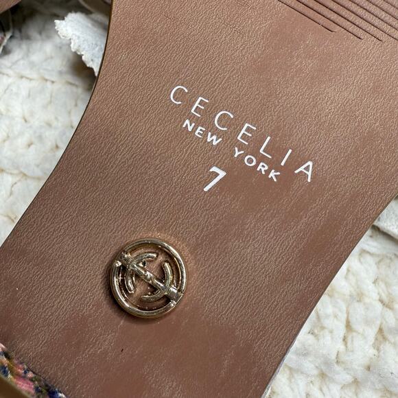 CECILIA NEW YORK ANTHROPOLOGIE Lila Slide Sandal Rainbow Snake 3D Flower Size 7 - Picture 10 of 12